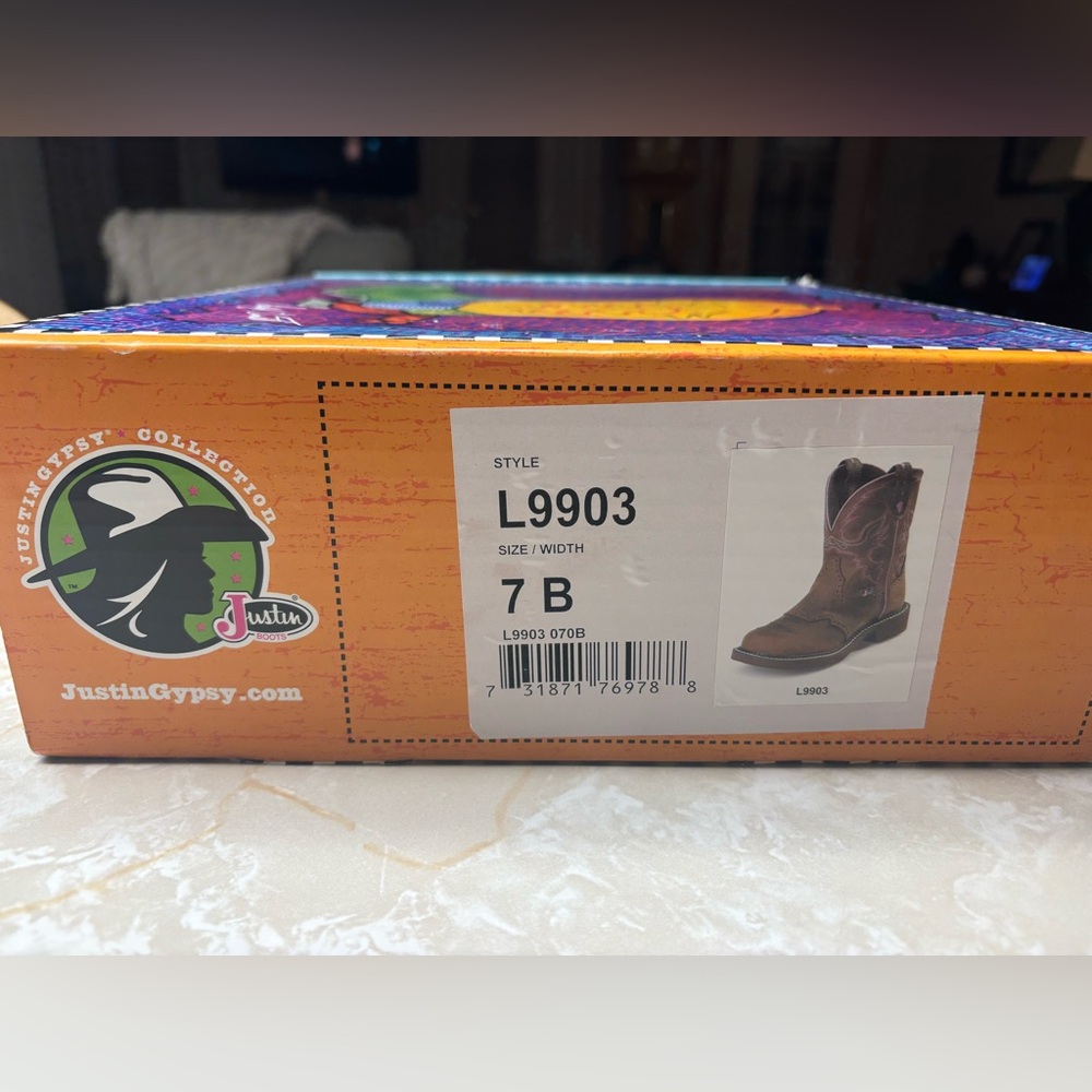 Justin Gypsy Boots Size 7B EUC - Picture 4 of 4